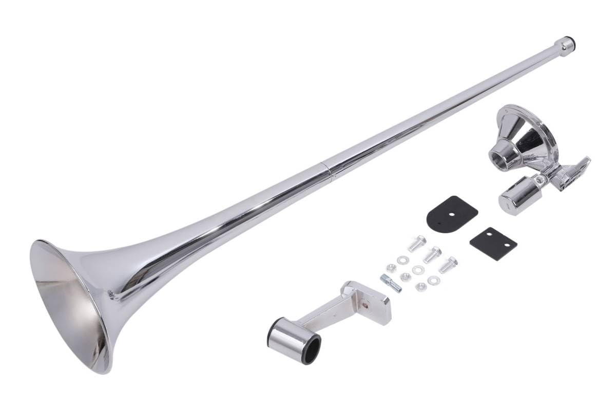 Amazon.co.jp: 12V 24V 兼用 丸型 ビッグホーン 1000mm ラッパ エアー 