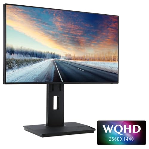 Image of acer BE270U Abmipruzx 27 inch WQHD 2560 x 1440 IPS Monitor with AMD FreeSync | 75Hz Refresh Rate | 5ms (G to G) | 100% sRGB | 4-Sided ZeroFrame | USB 3.1 Type-C, Display Port, HDMI, USB & Audio-Out Ports