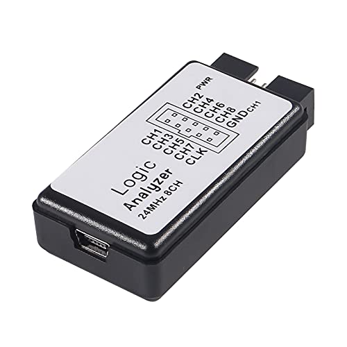Image of USB Logic Analyzer Device with EMI Ferrite Ring USB Cable 24MHz 8CH 24MHz 8 Channel UART IIC SPI Debug for Arduino ARM FPGA M100 SCM
