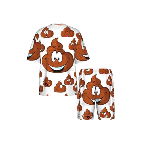 Pijama de caca para hombre: conjunto corto transpirable con bolsillos 6