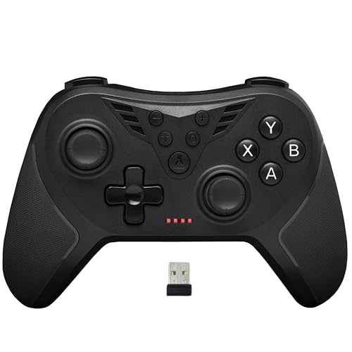 The G-Lab - K-Pad Helium WL - Mando PC Inalámbrico Recargable - 2.4 GHz, Vibraciones Ajustables, 12 Botones, 4 Gatillos (2 Personalizables), Modo Turbo, Macros, Mando para PC Gamer (Windows 10,11)/PS3
