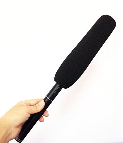 Brand New 2 pcs Microphone Black Foam Sponge Windscreen Shotgun Cover 22cm