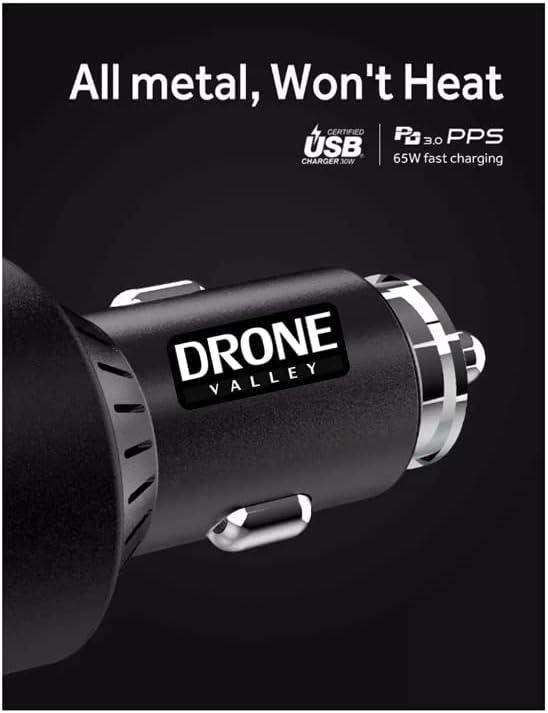 95W 3-Port Car Charger - PD 3.0 PPS/QC 3.0 - Drone Valley Gear