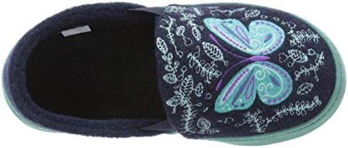 Acorn unisex child Colby Gore Moc slippers, Navy Butterfly, 8-9 Toddler US | Image 4