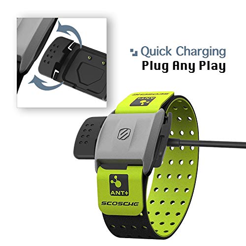 Replacement Charger Dock Compatible With Scosche Rhythm+ Charger, Kelifang Replacement Usb Charging Cable Compatible With Scosche Rhythm Plus Heart Rate Monitor With Armband #TOP2