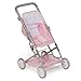 JC Toys - Berenguer Boutique | Fashionable Stroller with Canopy and Storage | Simple Folding |Pink Floral Collection | for Dolls up to 18
