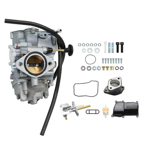 Jecoupoon Carburetor Carb Compatible with Warrior 350 YFM350 1987-2004 Moto-4 350 YFM350 1987-1995 Big Bear 350 YFM350 2WD 4WD 1987-1998 1UY-13586-02-00