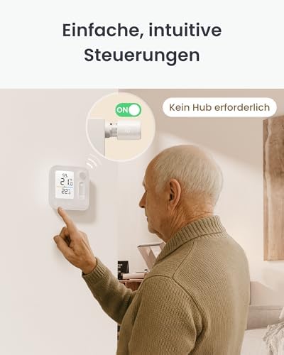 Bild 3 - SwitchBot Smart Heizkörperthermostat-Panel Combo – App- und Zeit-Steuerung, Energieseinsparung, einfache Installation, kompatibel mit Alexa, Apple Home und Home Assistant