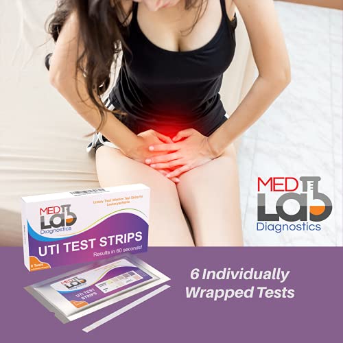 Med Lab Diagnostics Uti Urine Test Strips(Pack Of 6) Individually Wrapped Urinary Tract Infection Uti Test Kit For Women thumb #5