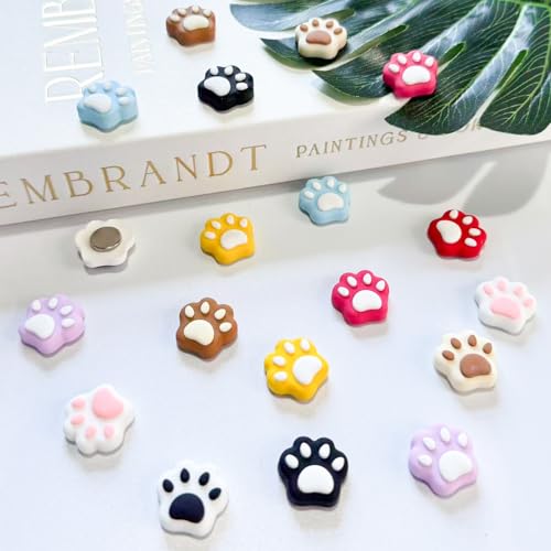 Set de 20 imanes decorativos huella de gato miniatura 4