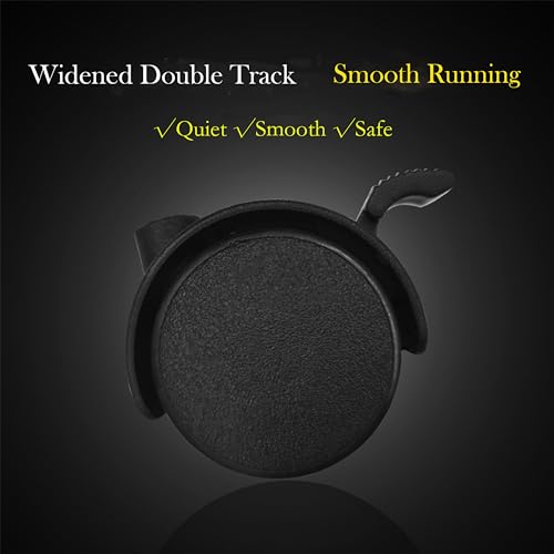 Yeweke YEWEKE0012 Swivel Stem Casters 2 Inch Casters Wheels With Brake 5/16"X1 1/2 Inch (8X38Mm) Nylon Furniture Casters thumb #4