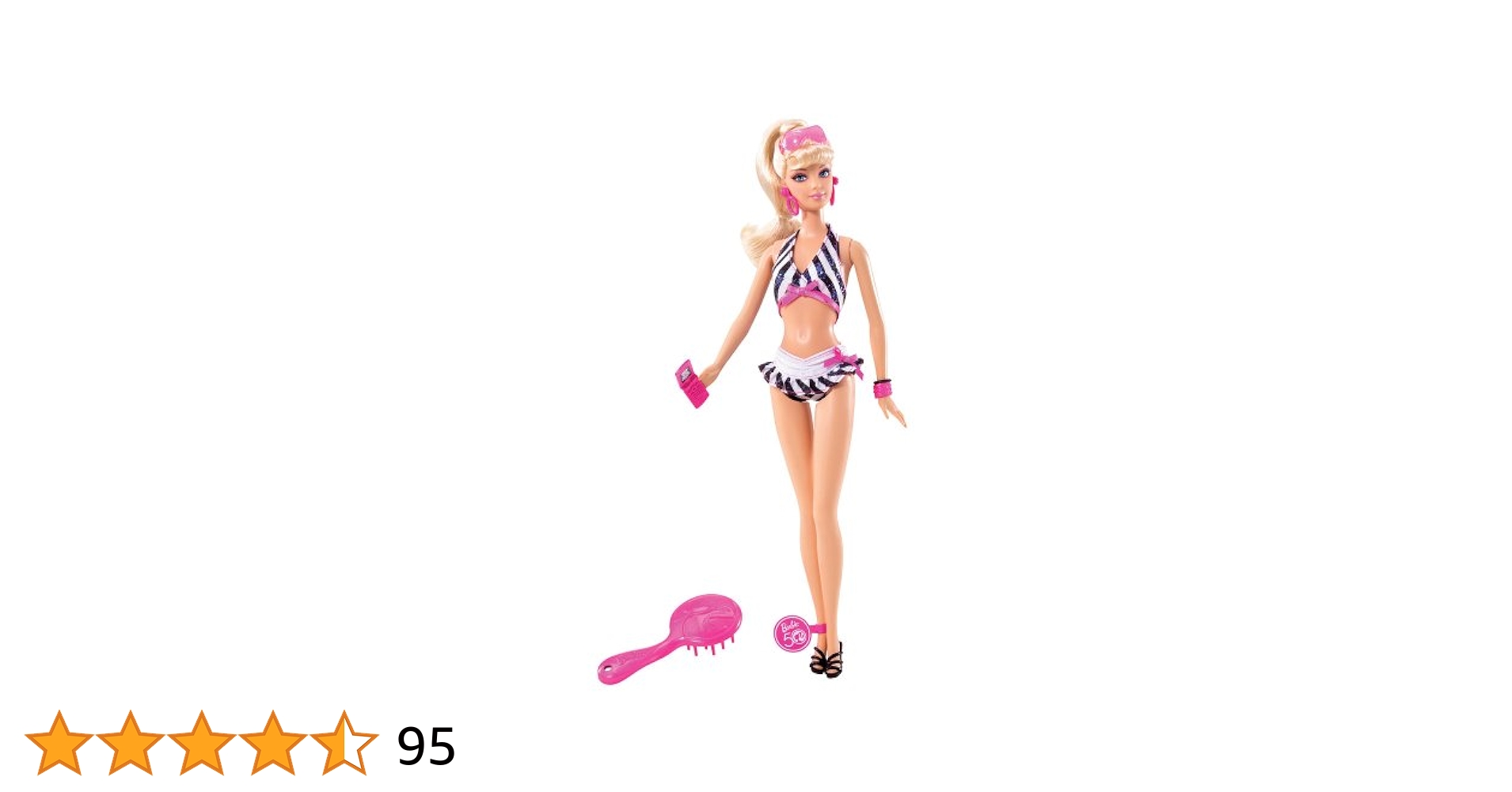 Amazon.co.jp: バービー しましまビキニのバービー P6508 : おもちゃ