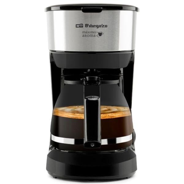 Orbegozo Cafetera de Goteo CG 4506-6 Tazas- Negra y Plata