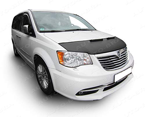 AB3-00415 CAR Hood Bra Compatible with Chrysler - Lancia Voyager, Town & Country Touring 2011-2016 Dodge Grand Caravan Since 2011 Front End Nose Mask Bonnet Bra STONEGUARD Protector Tuning