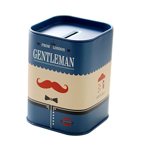 OUNONA - Caixa de moedas para guardar cofrinho (azul)