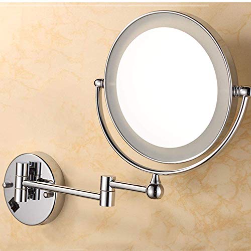 Miroir grossissement 5X pour salle de bain extensible et rétractable - 4