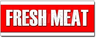 12" Fresh Meat Decal Sticker Butcher Steak Beef Chicken Pork Ground