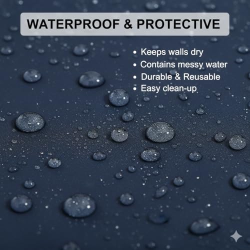 Image of Polyester Waterproof Split AC Indoor Unit Wash Cleaning Bag Cover | Reusable AC Service Cover for Coil Cleaning, Dust & Splash Protection (Parachute Fabric, 48)