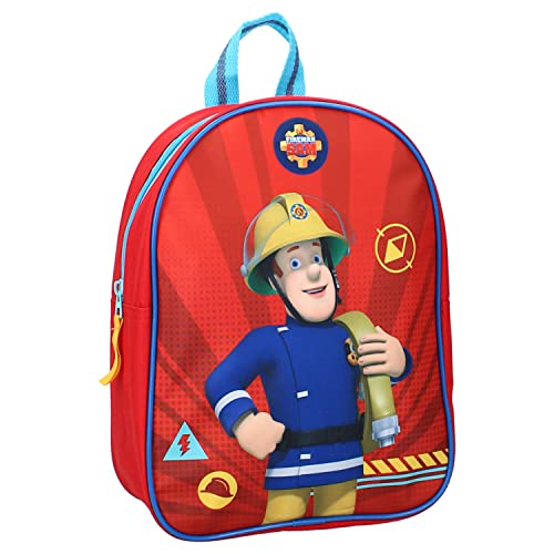 Rucksack Fireman Sam Sweet Repeat, Rot, 29x22x9 cm