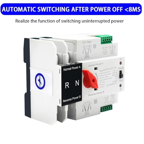 Interrupteur de transfert automatique 4P disjoncteur alimentation 220V - 5
