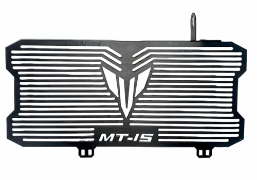 Image of Vagary Stainless Steel Motorcycle Radiator Guard Protector Grill for MT15 (Black)