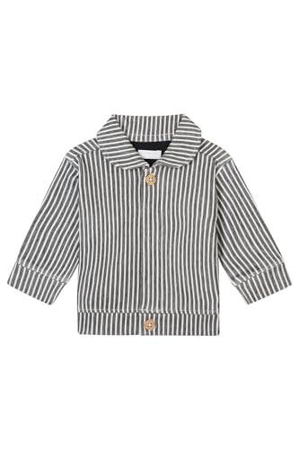 Noppies Baby - Jungen Boys Cardigan Genay Long Sleeve Stripe Strickjacke, Phantom - P008, 74 EU