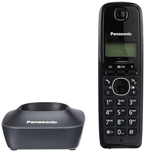 Teléfono inalámbrico Panasonic KX-TG1612SP1 dúo con identificador de llamadas en color negro 4