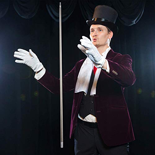 Nvyue Magic Pocket Staff For Professional Magician Stage Portable,Pocket Arts Staff Magic Tricks Accessories(Black 110Cm) #TOP4