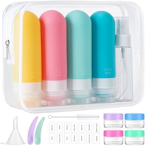 MODENGKONGJIAN 16-Pack Travel Toiletry Set Cover
