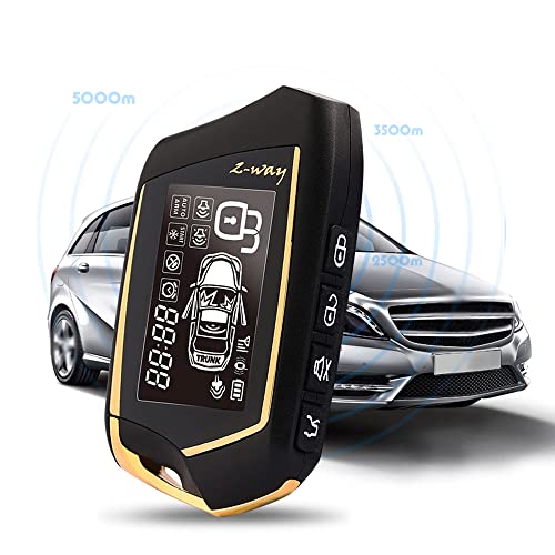 Mulcort KON6388102822386VC Car Anti-Theft Alarm Remote Starter System Pke Keyless Entry Bt Remote Engine Starter Central Lock Kit 2-Way Vibration Alarm Support App Control thumb #3