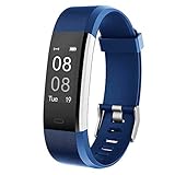 【Estilo nuevo Fitness Tracker 14 Modalidades deportivas 】Caminar, correr, andar en bicicleta, senderismo, fitness, caminadora, baloncesto, tenis, escalada, bádminton, ciclismo dinámico, yoga, fútbol y baile (Atención: Por favor, activar el modo de 14 deportes en aplicación, no se encienden de rastreador de fitness )