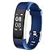 YAMAY Pulsera Actividad con Pulsómetro Mujer Hombre, Monitor de Actividad Deportiva, Ritmo Cardíaco, Impermeable IP67, Reloj Fitness, smartwatch con Podómetro, Color Azul