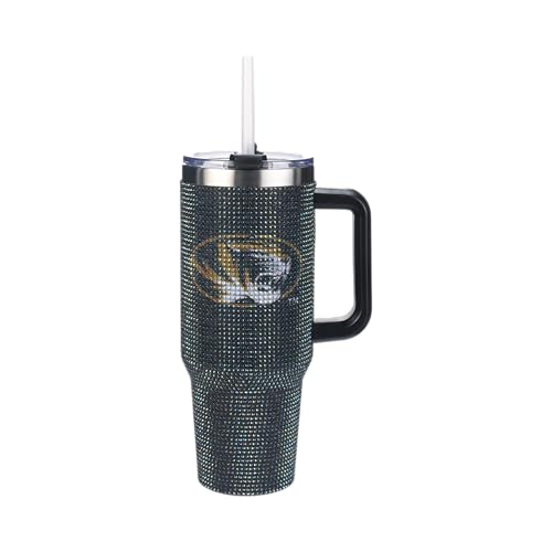 Image of The Memory Company Officially Licensed 40oz TC Bling Game Day Tumbler with Vintage Logo, University of Missouri