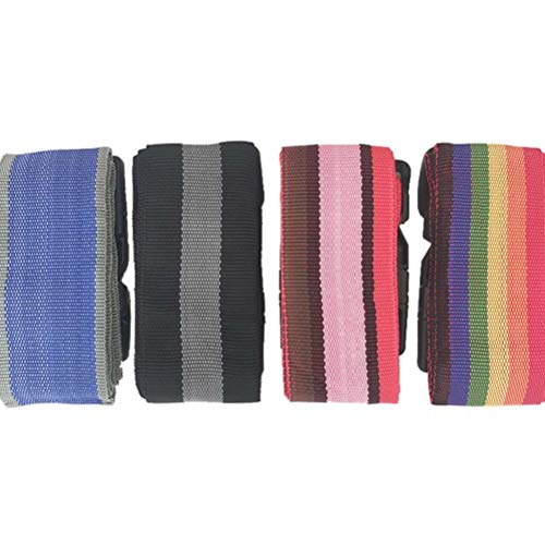 Pretyzoom 4 peças de alças de bagagem de arco-íris para bagagem com alça de amarrar e alça para baga