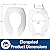 Bemis 3155CT 000 Toilet Seat, Elongated, White