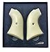 Premium Gun Grips Compatible Replacement for Heritage Arms Rough Rider 6 and 9 Shot .22 &.22 Mag Synthetic White Ivory Gun Grips