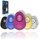 SLFORCE Safe Personal Alarm Siren Song - 130dB Safesound Personal Alarms for Women Keychain with LED Light, Emergency Self Defense for Kids & Elderly. (Multicolor)