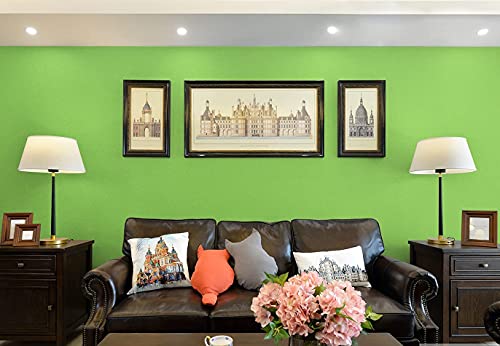 Image of HOME13 Green Matte (24 x 360 in) Self Adhesive Contact Paper Vinyl Wallpaper Wall Cabinets Decorations Waterproof Paper
