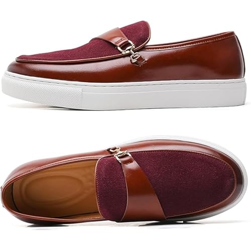 Men's Comfort Loafers Business Casual Flat Shoes3