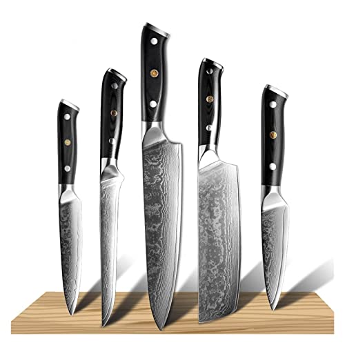 Set Cuchillos Cocina 5 Piezas Acero Aleado