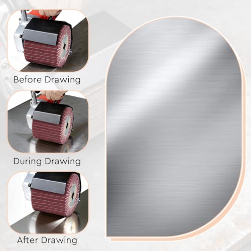 EXLECO Schleifwalze für φ19mm Bürstenschleifer, 320 Körnung Satinier Schleifbürste mit Schleifpapier, 120x100mm Satinierwalze, Satiniermaschine Schleifrolle Bürste, Satinierbürste für Holz, Metall