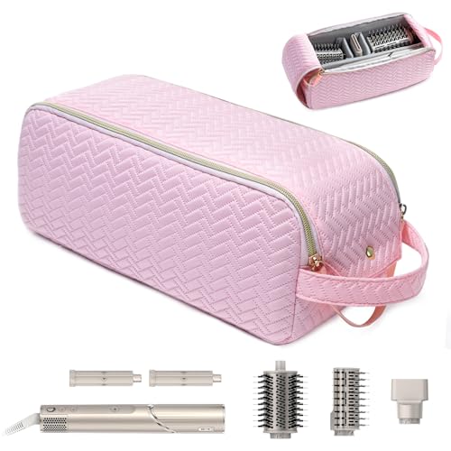 ELCUPA Bolsa de viagem grande para ferramentas de cabelo compatível com Shark FlexStyle, Revlon e Dyson | Organizador de escova para secador de cabelo, chapinha, modelador de cachos, bolsa de