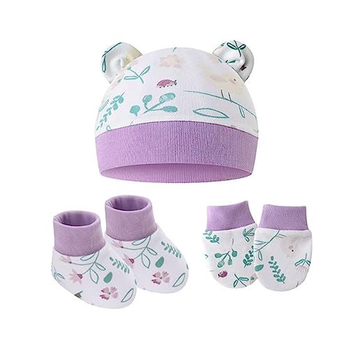 Newborn Baby Mittens Newborn Baby Baby Gloves Sock Set No Scratch Mittens Baby Mittens Anti Scratch