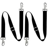 Premium Horse Blanket Sheet Leg Straps, Replacement Stretchy Belly Strap with Double Swivel Snaps, Adjustable Elastic Length from 24 to 42 Inch Winter Blanket