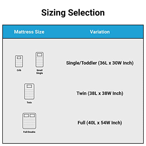 Kids Waterproof Bed Pad - Washable Underpad With Tuck In Sides - Soft Quilted Reusable Bed Wetting Protection For Potty Training Children (Toddler And Single Bed Size) - By Brightcare #TOP3