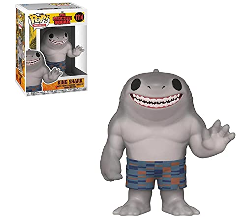 Pop Suicide Squad - King Shark [Nanaue] Funko Pop! Vinyl Figure (Bundled With Compatible Box Protector Case), Multicolored, 3.75 Inches #TOP1
