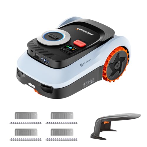 Segway Navimow i210 LiDAR Pro Mähroboter+Garage M+Klingensätze(48 Stück) für 1000 m LiDAR+Vision+NRTK Tri-Fusion-Positionierung Xero-Turn AWD für 55% Steigungen Auto-Kartierung(separater Versand)
