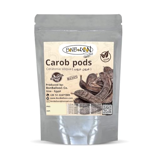 Carob Pods Pure Raw Pure Natural Whole (12 oz / 340 gm) Ingredien...