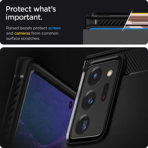 Spigen Rugged Armor Case Designed for Samsung Note 20 Ultra (2020) - Matte Black