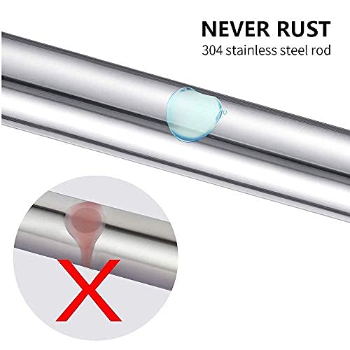 Asta Tenda Doccia Angolare Bastone Tenda Doccia Semicircolare Anti Ruggine Cromata Regolabile Materiali in Acciaio Inossidabile per Bagno e Vasca da Bagno70 to 95 x 70 to 95cm